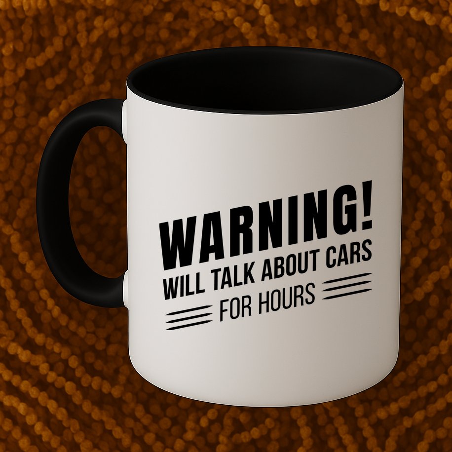 Warning Will Talk About Cars For Hours Mug