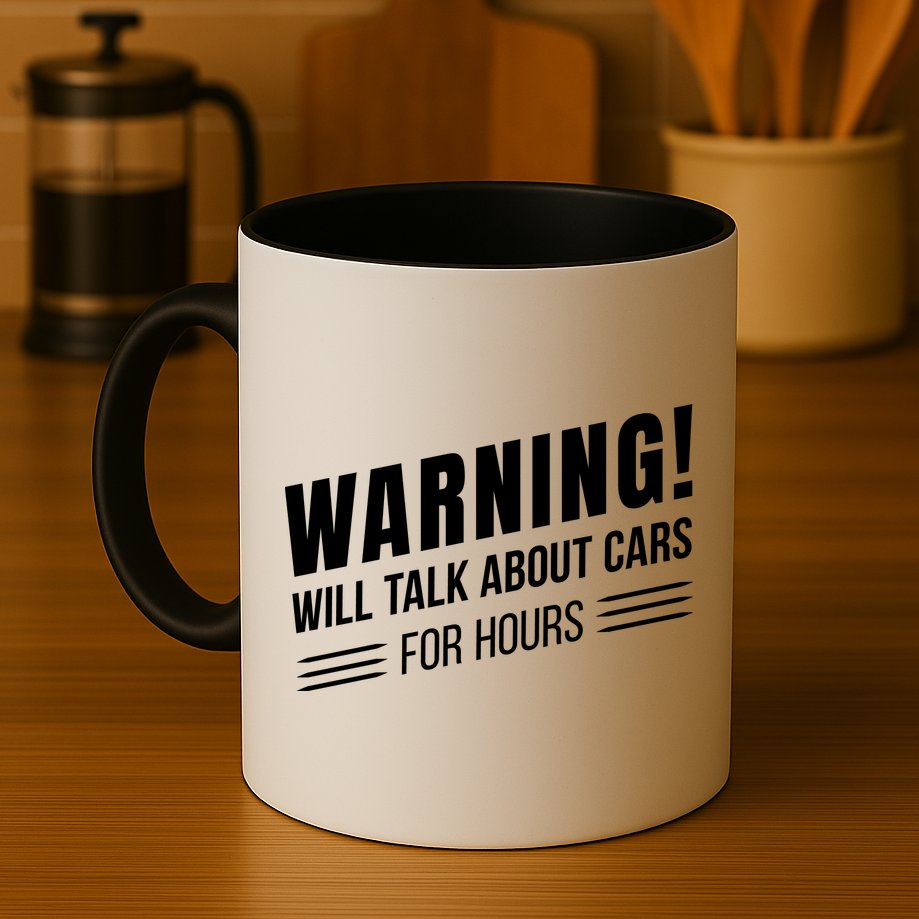 Warning Will Talk About Cars For Hours Mug
