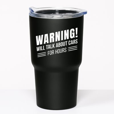 Warning Will Talk About Cars For Hours Tumbler