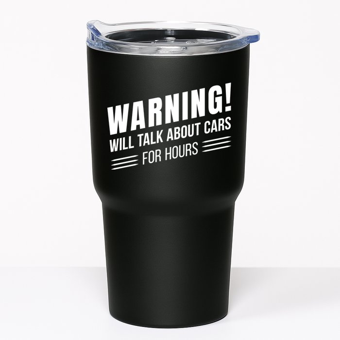 Warning Will Talk About Cars For Hours Tumbler