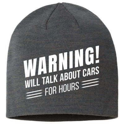 Warning Will Talk About Cars For Hours Sustainable Beanie