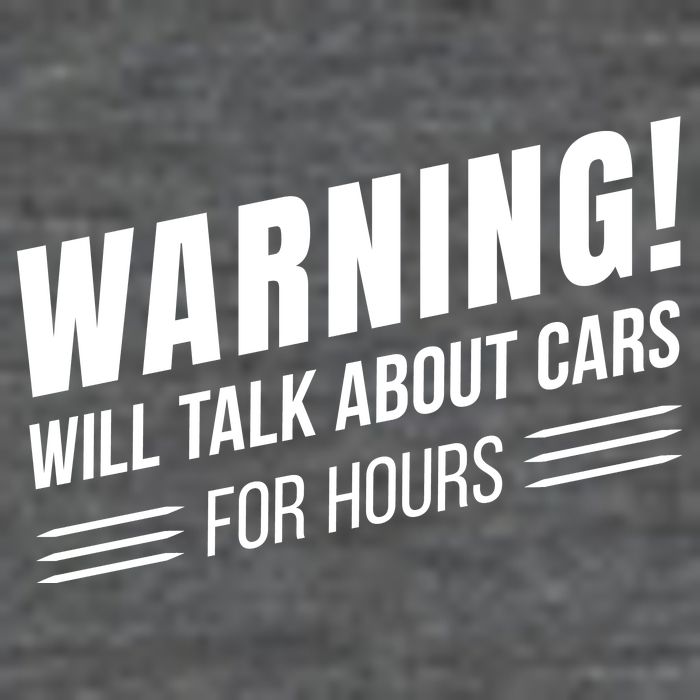 Warning Will Talk About Cars For Hours Toddler T-Shirt