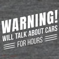 Warning Will Talk About Cars For Hours Women's V-Neck T-Shirt