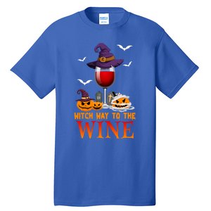 Witch Way To The Wine Funny Costume For Witch Lover Great Gift Tall T-Shirt