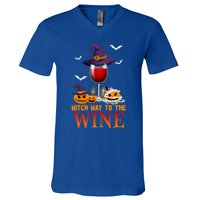 Witch Way To The Wine Funny Costume For Witch Lover Great Gift V-Neck T-Shirt