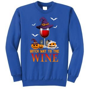 Witch Way To The Wine Funny Costume For Witch Lover Great Gift Tall Sweatshirt