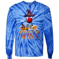 Witch Way To The Wine Funny Costume For Witch Lover Great Gift Tie-Dye Long Sleeve Shirt