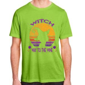 Witch Way To The Wine Funny Costume Gift Wine Witch Lover Gift Adult ChromaSoft Performance T-Shirt