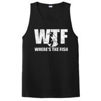 Wtf WhereS The Fish Funny Fishing Gifts Fathers Day PosiCharge Competitor Tank