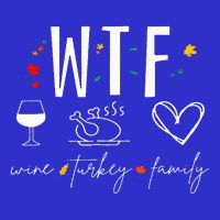 WTF Wine Turkey Family Fall Autumn Funny Thanksgiving Party Visor