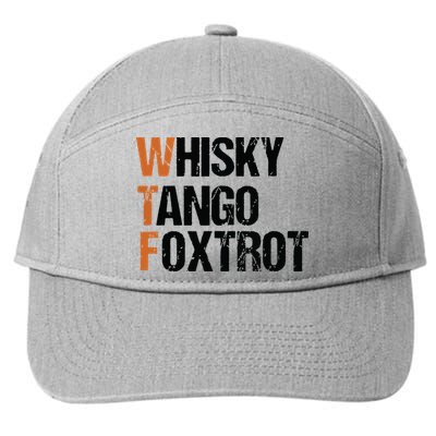 WTF Whisky Tango Foxtrot 7-Panel Snapback Hat