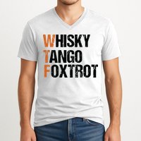 WTF Whisky Tango Foxtrot V-Neck T-Shirt