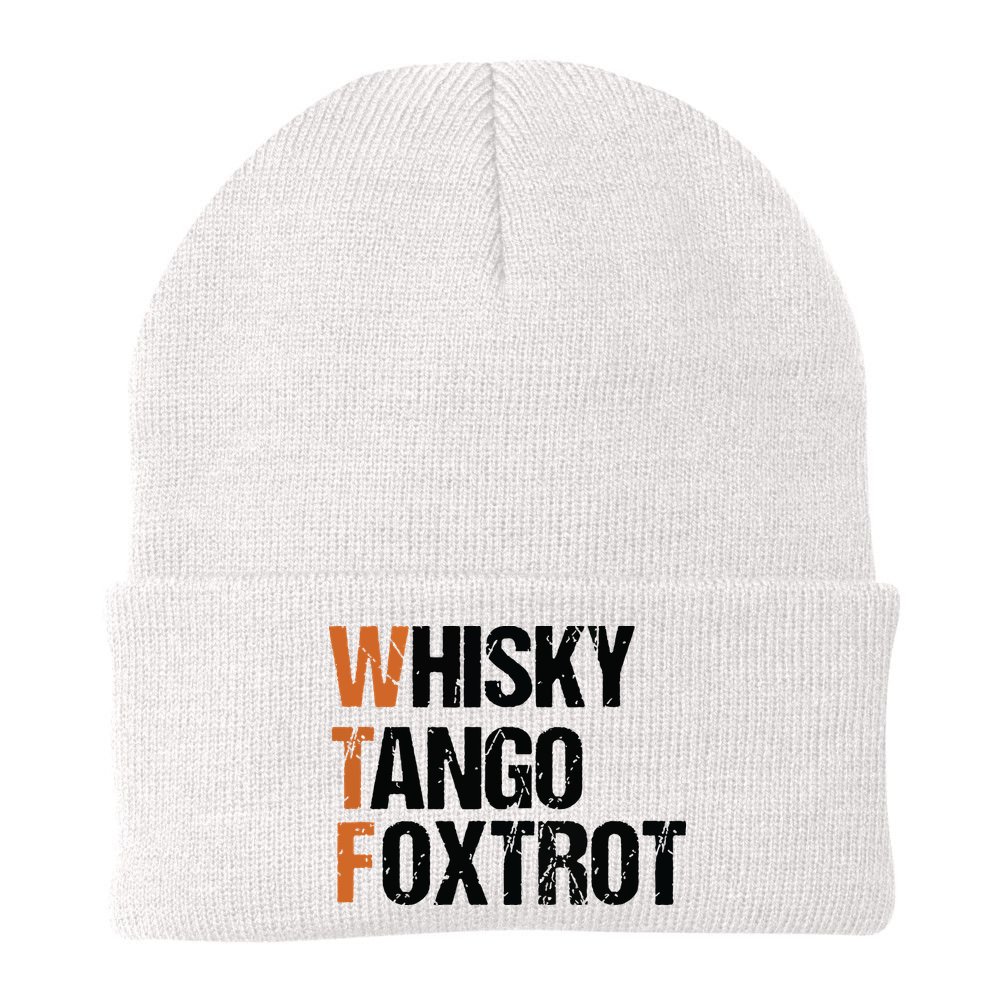 WTF Whisky Tango Foxtrot Beanie