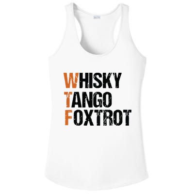WTF Whisky Tango Foxtrot Ladies PosiCharge Competitor Racerback Tank
