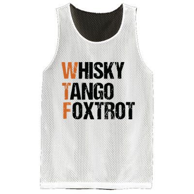WTF Whisky Tango Foxtrot Mesh Reversible Basketball Jersey Tank