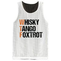 WTF Whisky Tango Foxtrot Mesh Reversible Basketball Jersey Tank