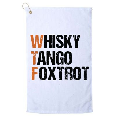 WTF Whisky Tango Foxtrot Golf Towel