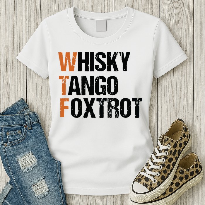 WTF Whisky Tango Foxtrot Womens T-Shirt