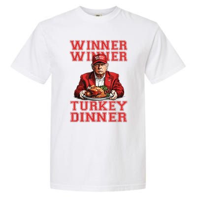 Winner Winner Turkey Dinner Humor Funny Trump Thanksgiving Garment-Dyed Heavyweight T-Shirt