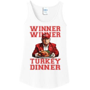 Winner Winner Turkey Dinner Humor Funny Trump Thanksgiving Ladies Essential Tank