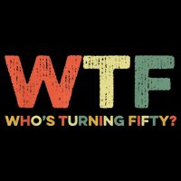 WTF Who's Turning Fifty Funny 50th Birthday Party 50 Years Cooling Performance Crew T-Shirt