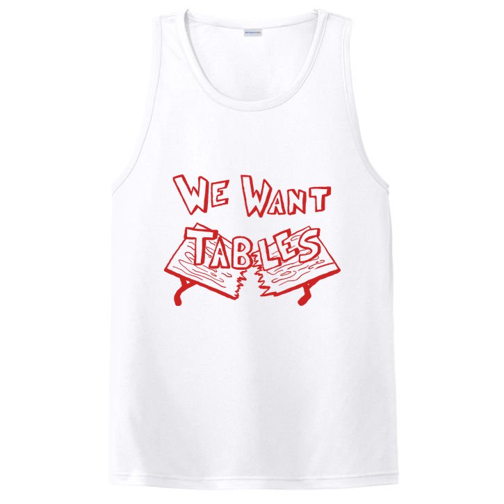 We Want Tables Wrestling Funny PosiCharge Competitor Tank