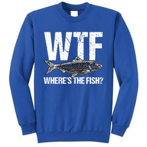 Wtf Wheres The Fish Funny Fishing Humor Fisher Meaningful Gift Sweatshirt