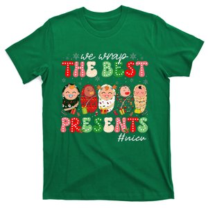 We Wrap The Best Presents Nicu Neonatal Icu Nurse Christmas T-Shirt