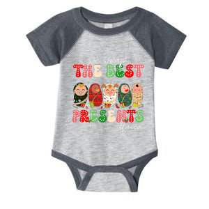 We Wrap The Best Presents Nicu Neonatal Icu Nurse Christmas Infant Baby Jersey Bodysuit