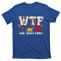 WTF Wine Turkey Family Funny Thanksgiving Day T-Shirt