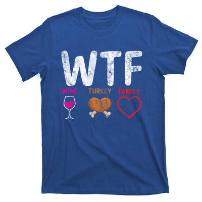 Wtf Wine Turkey Family / Thanksgiving Design Cute Gift T-Shirt