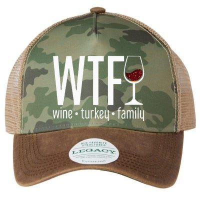 wtf wine turkey family  Legacy Tie Dye Trucker Hat