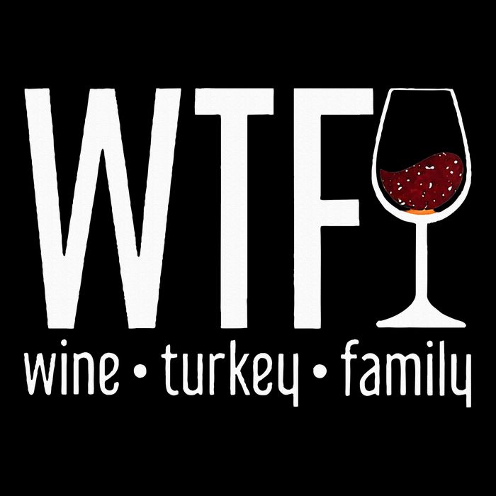wtf wine turkey family  Stripe Pom Pom Beanie