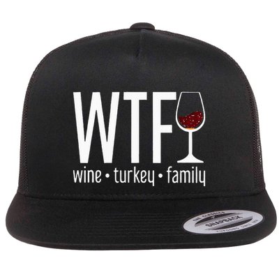 wtf wine turkey family  Flatbill Hat