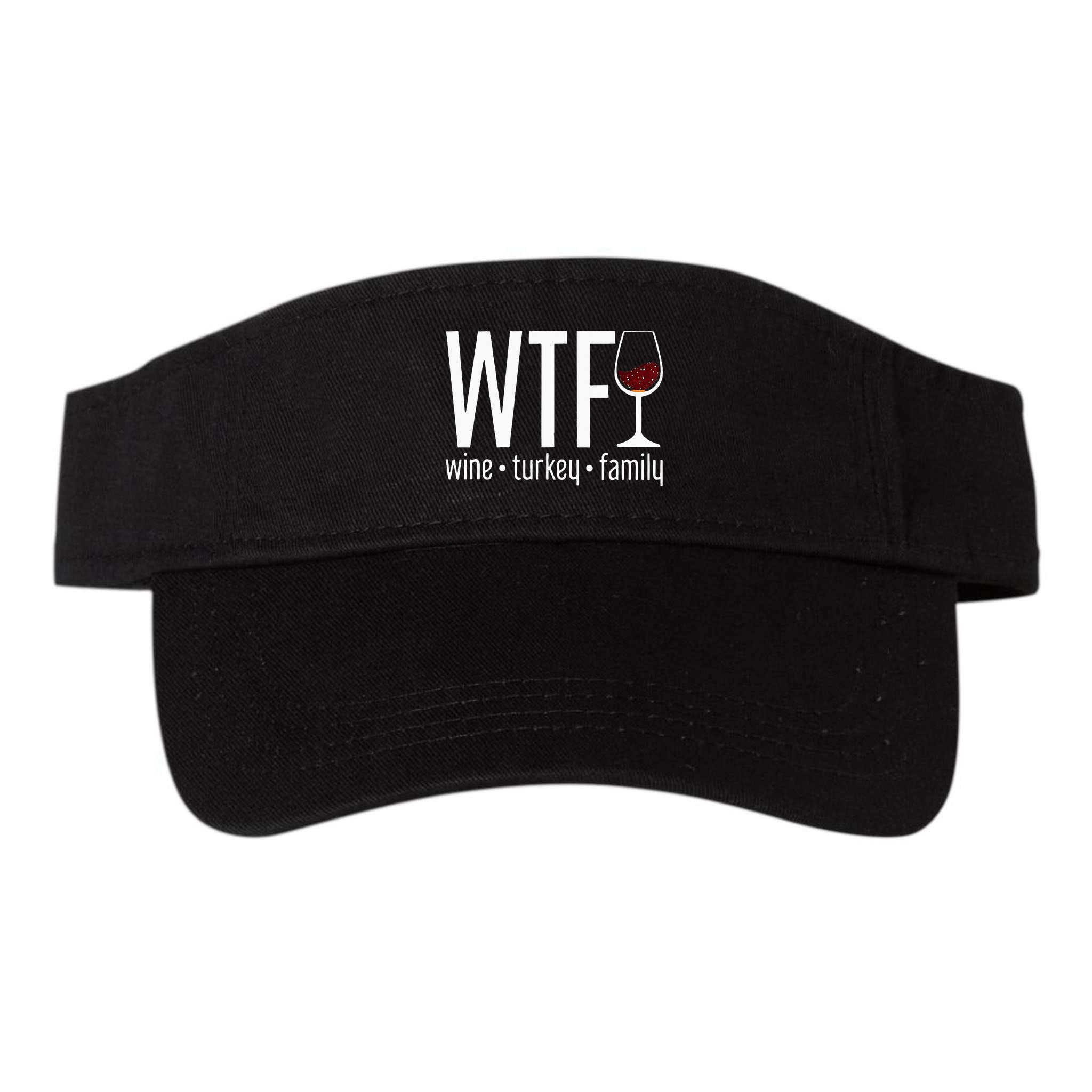 wtf wine turkey family  Visor