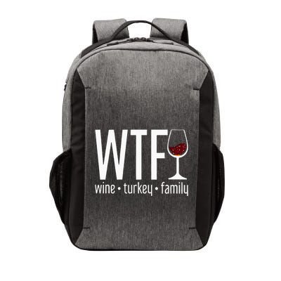 wtf wine turkey family  Vector Backpack