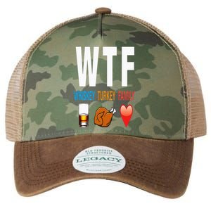 WTF Whiskey Turkey Family Thanksgiving Funny Gift Legacy Tie Dye Trucker Hat