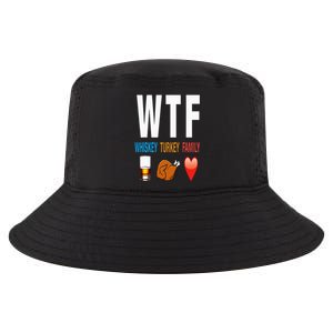 WTF Whiskey Turkey Family Thanksgiving Funny Gift Cool Comfort Performance Bucket Hat