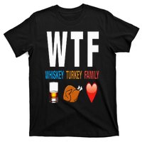 WTF Whiskey Turkey Family Thanksgiving Funny Gift T-Shirt