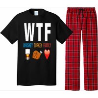 WTF Whiskey Turkey Family Thanksgiving Funny Gift Pajama Set