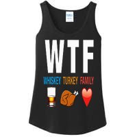 WTF Whiskey Turkey Family Thanksgiving Funny Gift Ladies Essential Tank