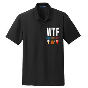 WTF Whiskey Turkey Family Thanksgiving Funny Gift Dry Zone Grid Polo