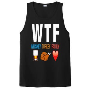 WTF Whiskey Turkey Family Thanksgiving Funny Gift PosiCharge Competitor Tank