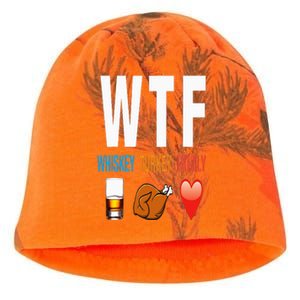 WTF Whiskey Turkey Family Thanksgiving Funny Gift Kati - Camo Knit Beanie