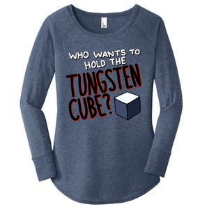 Who Wants To Hold The Tungsten Cube Women's Perfect Tri Tunic Long Sleeve Shirt