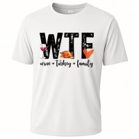 Wtf Wine Turkey Family Thanksgiving Funny Cooling Performance Crew T-Shirt