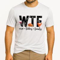 Wtf Wine Turkey Family Thanksgiving Funny Cooling Performance Crew T-Shirt