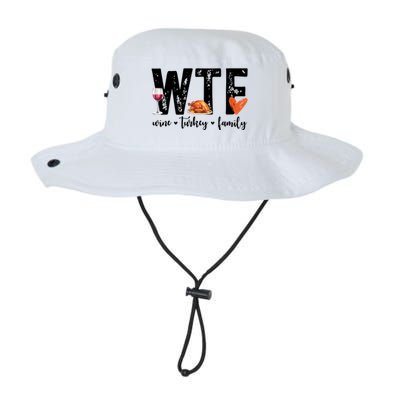 Wtf Wine Turkey Family Thanksgiving Funny Bucket Hat