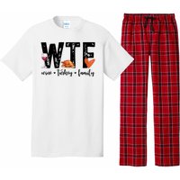 Wtf Wine Turkey Family Thanksgiving Funny Pajama Set