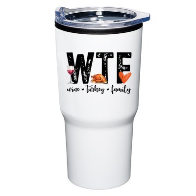 Wtf Wine Turkey Family Thanksgiving Funny Tumbler